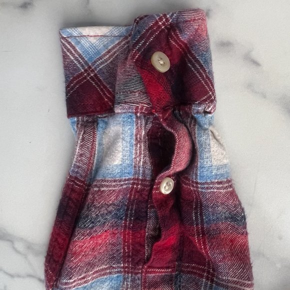Gap + Pendleton Soft Flannel Long Sleeve Button Down Shirt, Red Plaid, Size S - Picture 4 of 9